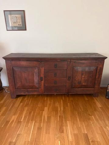 Massief houten dressoir – robuust & stijlvol 200cm beschikbaar voor biedingen