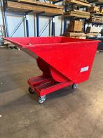 Kantelbak zelfkieper op wielen, Ophalen