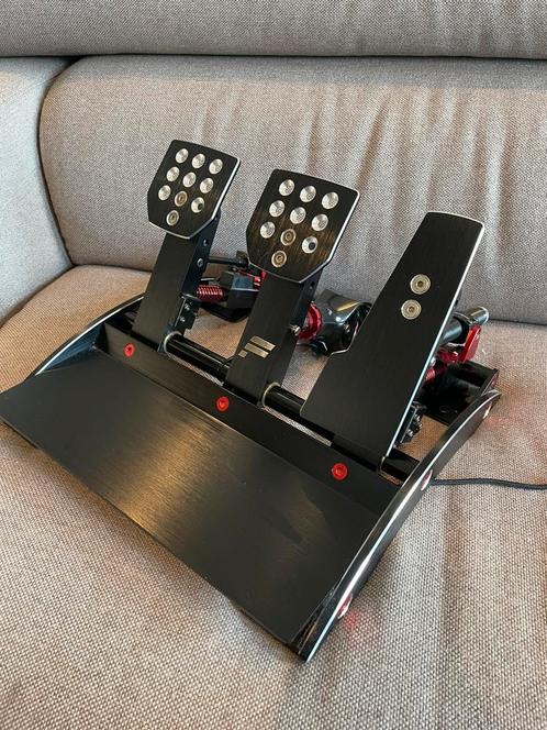 Fanatec V3 pedalen (met brake performance kit & damper kit), Computers en Software, Joysticks, Zo goed als nieuw, Verzenden