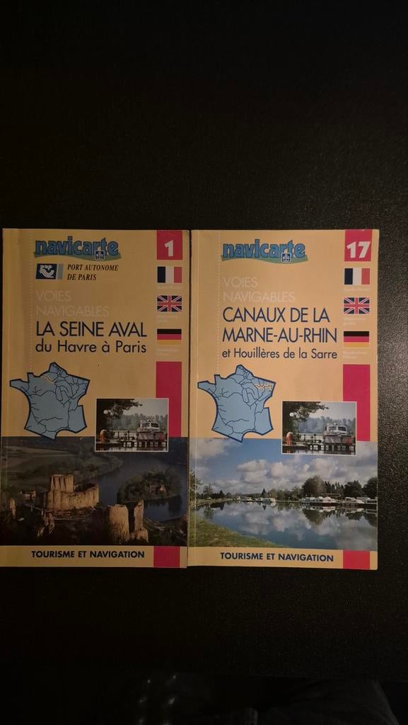 Vaarkaarten Seine & Marne-Rhin - Frankrijk Atlassen, Ophalen of Verzenden, Gebruikt