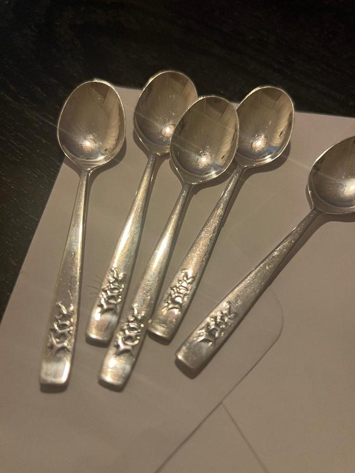 Wilkens 800 silver antique spoon 5x, Antiek en Kunst, Antiek | Bestek, Ophalen