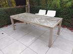 Tuintafel acaciahout 210cmx100cm, Ophalen, Gebruikt, Rechthoekig, Hout