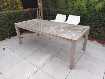Tuintafel acaciahout 210cmx100cm beschikbaar voor biedingen
