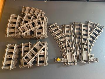 Partij 9v lego trein rails beschikbaar voor biedingen