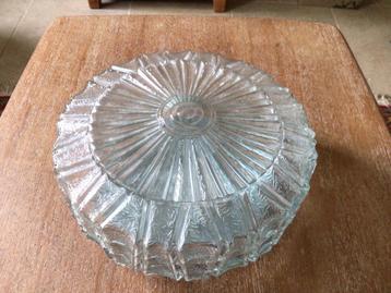 Glazen plafondlamp uit de jaren 60/70. beschikbaar voor biedingen