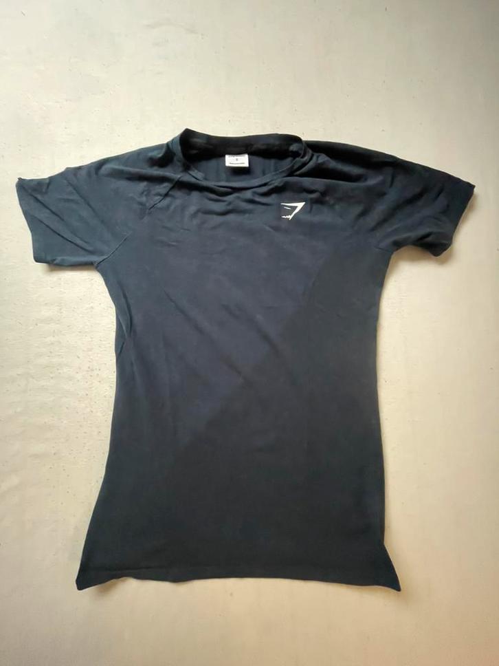 Gymshark T-shirt donkerblauw maat S heren, Kleding | Heren, Sportkleding, Zo goed als nieuw, Algemeen, Maat 46 (S) of kleiner
