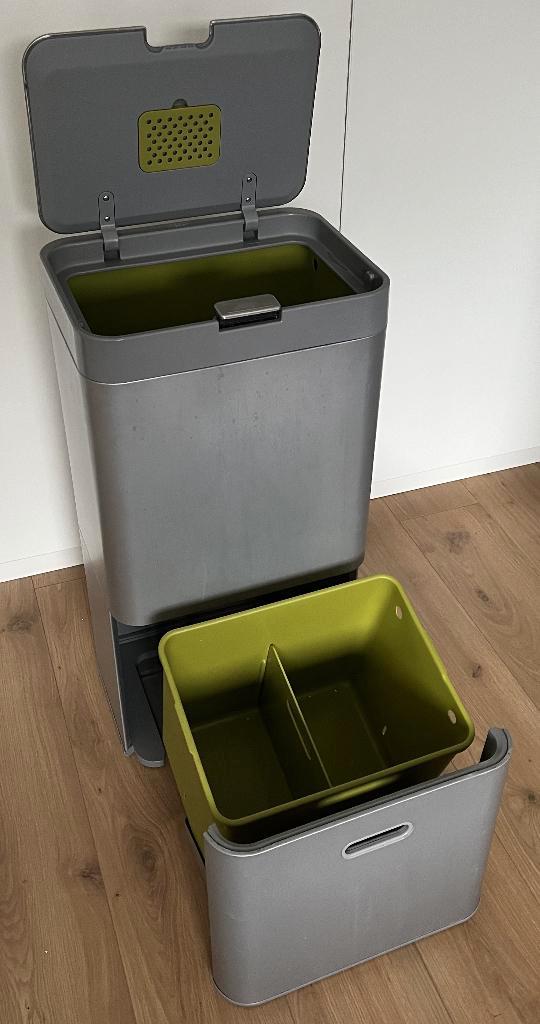 Vuilnisbak - Joseph Joseph - 60 l - grijs, Huis en Inrichting, Woonaccessoires | Prullenbakken, Gebruikt, Overige materialen, 75 cm of meer