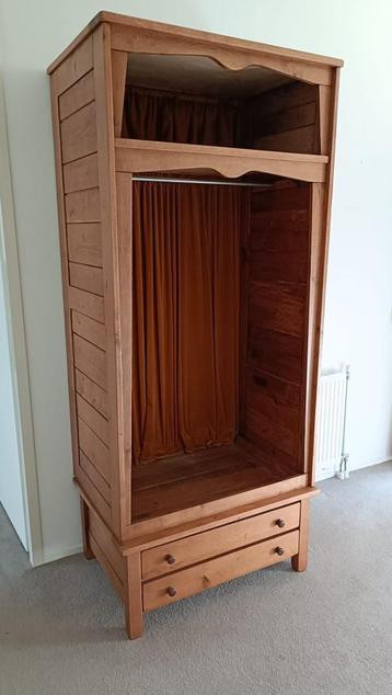 UNIEK! massief eiken houten garderobe kast Hand gemaakt!! beschikbaar voor biedingen