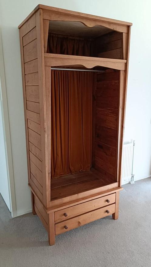 UNIEK! massief eiken houten garderobe kast Hand gemaakt!!, Huis en Inrichting, Kasten | Kledingkasten, Zo goed als nieuw, 200 cm of meer