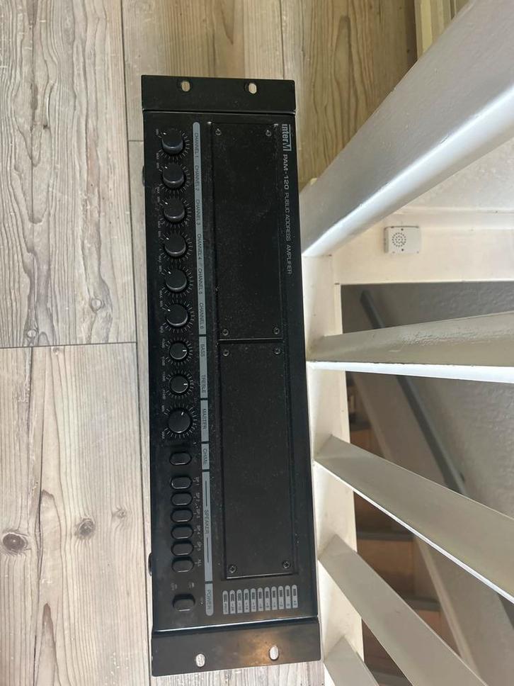 InterM PAM-120 Public Address Versterker, Audio, Tv en Foto, Versterkers en Receivers, Gebruikt, Stereo, 120 watt of meer, Overige merken