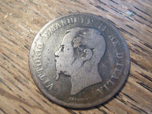 Italie 5 Centesimi 1862, Napels, Vittorio Emanuele II #64, Postzegels en Munten, Munten | Europa | Niet-Euromunten, Losse munt