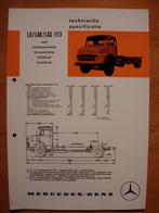 Mercedes 1113 LA LAK LAS 1973 4x4 Torpedo Brochure, Ophalen, Mercedes, Zo goed als nieuw, Mercedes-Benz