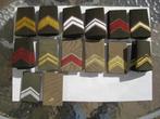 14 Setjes militaire rangen, Verzamelen, Ophalen of Verzenden, Landmacht, Nederland, Embleem of Badge