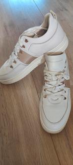 Nubikk 41 witte sneakers yeye maze wit leer met goud, Ophalen of Verzenden, Zo goed als nieuw, Wit, Sneakers of Gympen