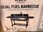 Houtskool & gas bbq barbecue in één, Ophalen, ., Nieuw, .