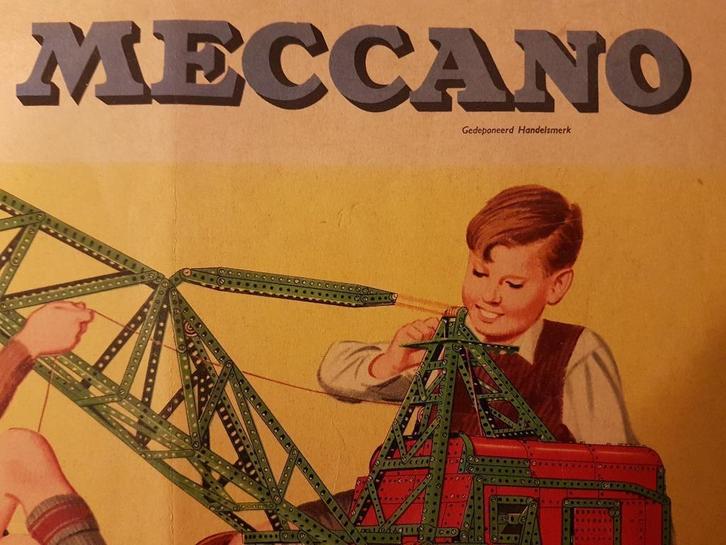 Veel oude en zeldzame Meccano onderdelen., Antiek en Kunst, Antiek | Speelgoed, Ophalen of Verzenden