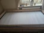 Flexa houten ledikant plus M line matras, Ophalen, 90 cm, Eenpersoons, Wit