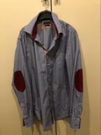 Blauw wit gestreept fitted overhemd Tommy Hilfiger 41, Tommy Hilfiger, Zo goed als nieuw, Halswijdte 41/42 (L), Verzenden