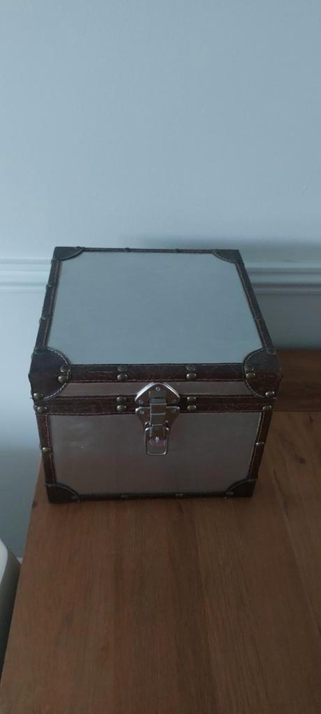 Metalen opbergbox, Huis en Inrichting, Woonaccessoires | Kisten, Nieuw, Minder dan 50 cm, Minder dan 50 cm, Minder dan 50 cm, Metaal