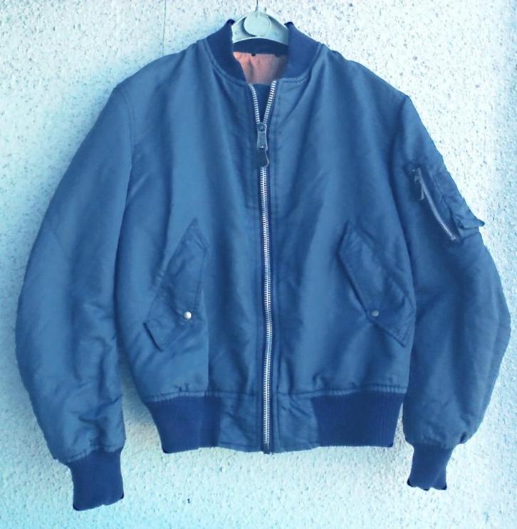 MA-1 bomber jacke orginal USA, Kleding | Heren, Jassen | Zomer, Zo goed als nieuw, Maat 48/50 (M), Blauw, Verzenden