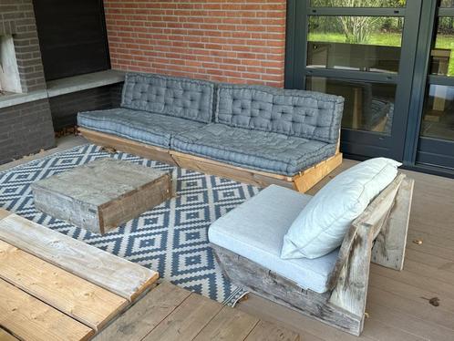 Steigerhout lounge bank, Tuin en Terras, Tuinbanken, Zo goed als nieuw, Hout, Ophalen