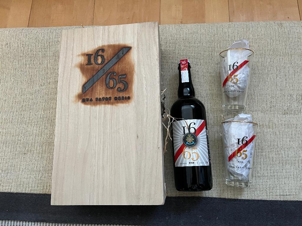 Bier 1665 – Uniek Korps Mariniers jubileumobject, Ophalen of Verzenden, Marine, Nederland, Overige typen