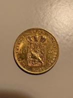 Gouden tientje, Postzegels en Munten, Munten | Nederland, Koning Willem III, Losse munt, 10 gulden, Goud