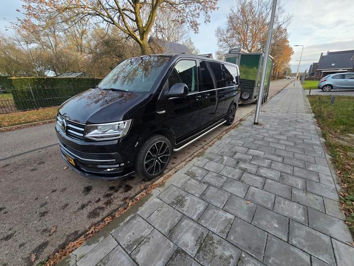 Volkswagen Transporter 2019 Zwart, Auto's, Bestelauto's, Particulier, 4x4, ABS, Achteruitrijcamera, Airbags, Airconditioning, Alarm