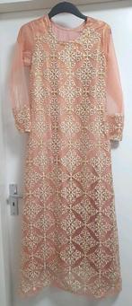 Maat 170/176 maxi jurk indiase Marokkaanse roze geborduurde, Meisje, Gebruikt, Ophalen of Verzenden, Jurk of Rok