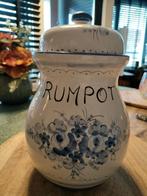 Rumpot Pot met Blauwe Bloemen, Ophalen of Verzenden