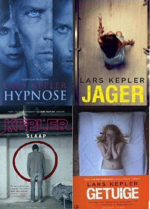 4x Lars Kepler: Hypnose, Slaap, Getuige en Jager, Boeken, Thrillers, Gelezen, Scandinavië, Ophalen of Verzenden