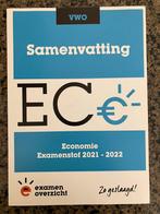 Samenvatting Economie VWO Examenstof 2021/2022, Economie, Ophalen of Verzenden, VWO, Zo goed als nieuw