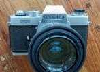 Yashica FR filmcamera met 2 lenzen 28mm 2.8 + 135mm 2.8, Ophalen of Verzenden, Gebruikt, Spiegelreflex, Overige Merken