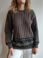 Vintage gebreide trui sweater knit, Maat 38/40 (M), Vintage, Ophalen of Verzenden, Bruin