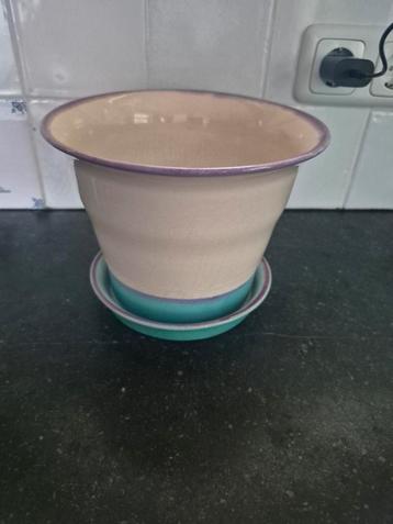Unieke Bloempot met lekschaal 4 Paddenstoelen Decoratie beschikbaar voor biedingen