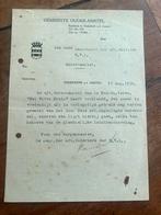 LBD document Duivendrecht Ouder-Amstel 1938 luchtbescherming, Verzamelen, Militaria | Tweede Wereldoorlog, Engeland, Landmacht