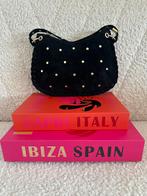 Zwarte suede studs tas, Sieraden, Tassen en Uiterlijk, Verzenden, Nieuw, Zwart, Handtas