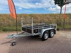 NIEUW degelijke dubbelas bakwagens 257 x 131cm, Auto diversen, Aanhangers en Bagagewagens, Ophalen, Nieuw