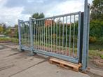 Nette vrijdragende schuifpoort, Tuin en Terras, Ophalen, Gebruikt, Schuifpoort, 200 cm of meer
