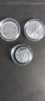 3 zilveren munten, Ophalen of Verzenden, Koningin Wilhelmina, Setje, Zilver