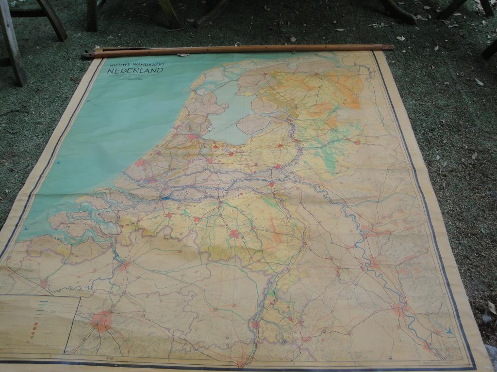 landkaart van nederland antiek, Ophalen, 1800 tot 2000, Nederland, Landkaart