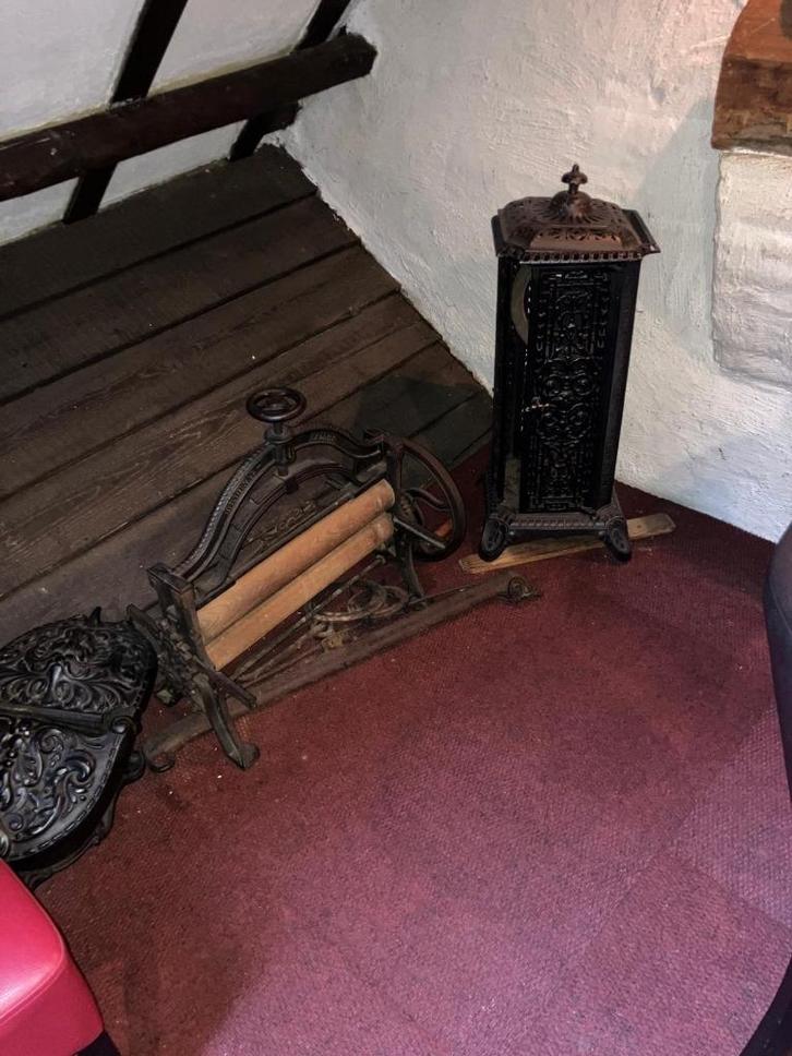 Antieke gietijzeren waswringer, Antiek en Kunst, Antiek | Gereedschap en Instrumenten, Ophalen