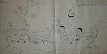 A.V.B. 1894-1934 Grootste tekening in collectie 1 1/2 meter! beschikbaar voor biedingen