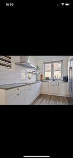 Keuken inclusief inbouwapparatuur, Ophalen, Gebruikt, U-keuken, Wit