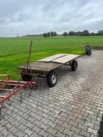 Plattewagen platte wagen autowagen grondbakje triltand, Zakelijke goederen, Agrarisch | Werktuigen, Ophalen, Grondbewerking