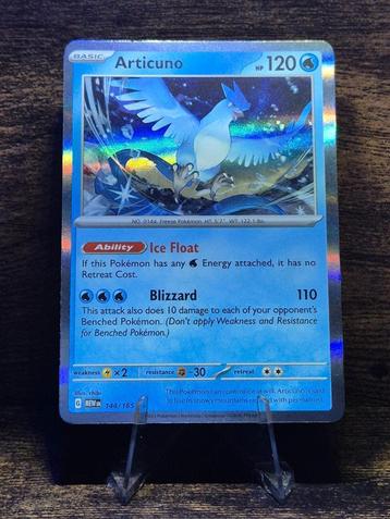 Articuno 144/165 Holo - 151 beschikbaar voor biedingen