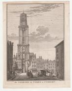 De Domkerk en toren te Utrecht C. Philips Jacobs 1757, Antiek en Kunst, Kunst | Etsen en Gravures, Verzenden