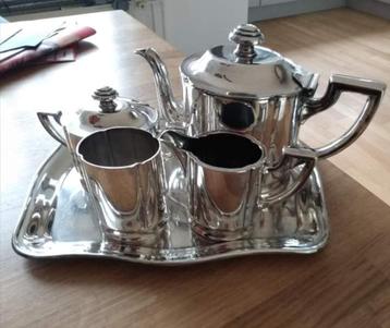 verzilverd  koffiestel Wellner-original beschikbaar voor biedingen