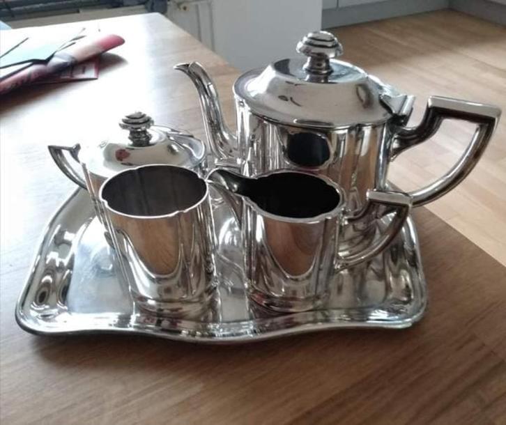 verzilverd  koffiestel Wellner-original, Verzamelen, Retro, Huis en Inrichting, Ophalen of Verzenden