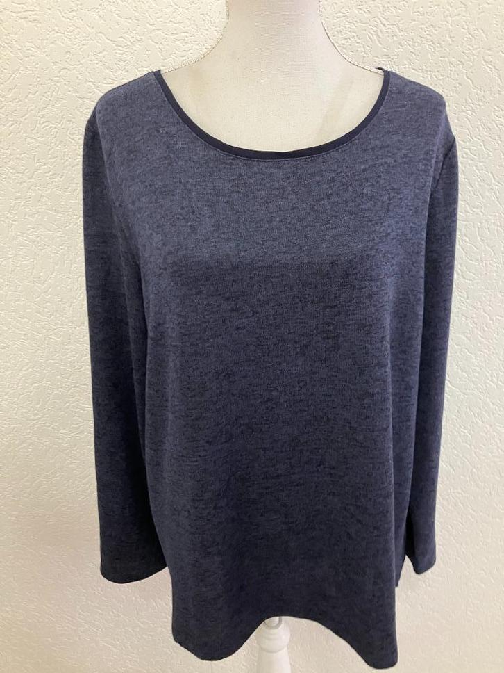 s.oliver maat 46 oksel tot oksel 63 cm, Kleding | Dames, Blouses en Tunieken, Zo goed als nieuw, Maat 46/48 (XL) of groter, Blauw